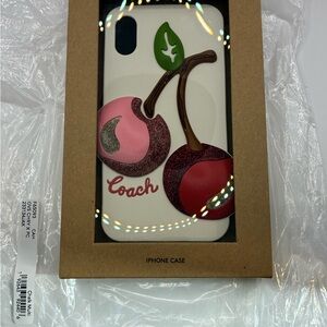 Coach Cherry iPhone Case - Pink, Red, and Green
